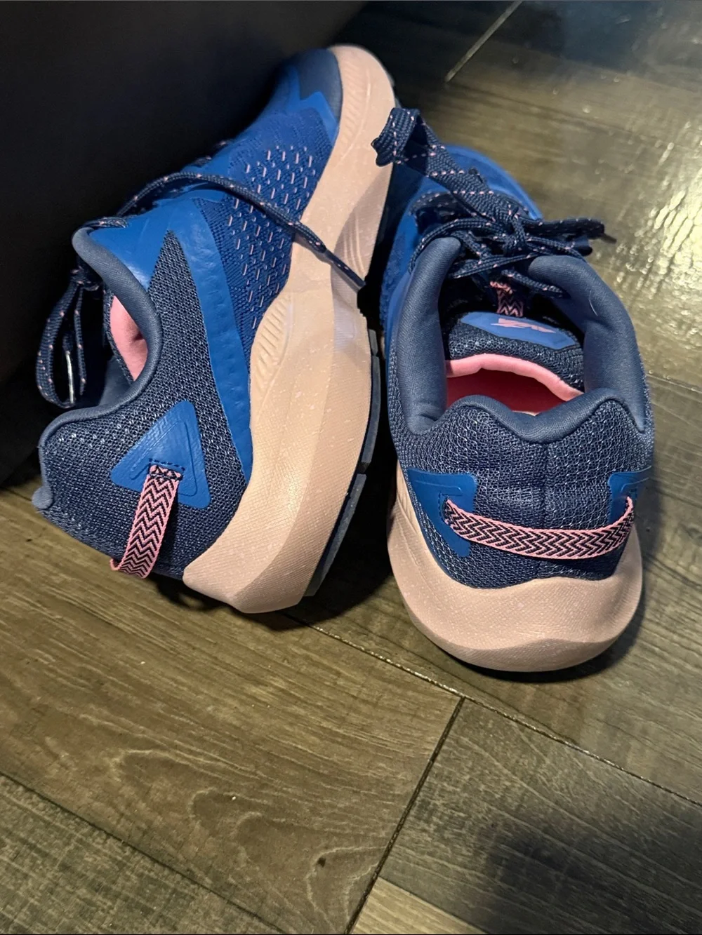 Avia Women's Blue Athletic Sneakers with Pink Lining